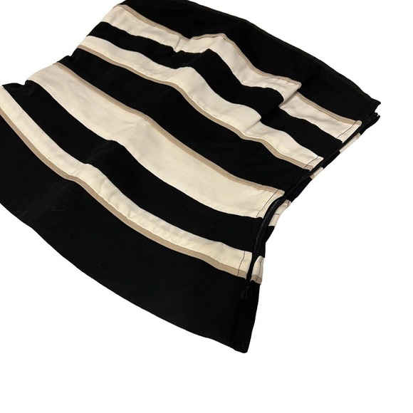 White House Black Market WHBM NWT Strapless Black & Cream Bustier Top - Size 2 - Picture 3 of 7